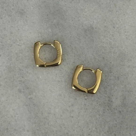 New Drop! Gold Small Huggie Square Hoop Earrings
Brand New - Picture 1 of 4